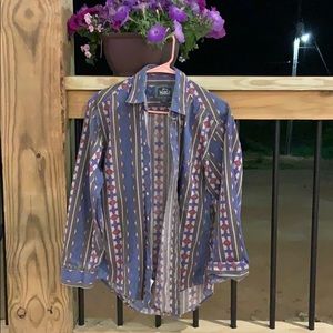Woolrich Aztec Western button up VTG